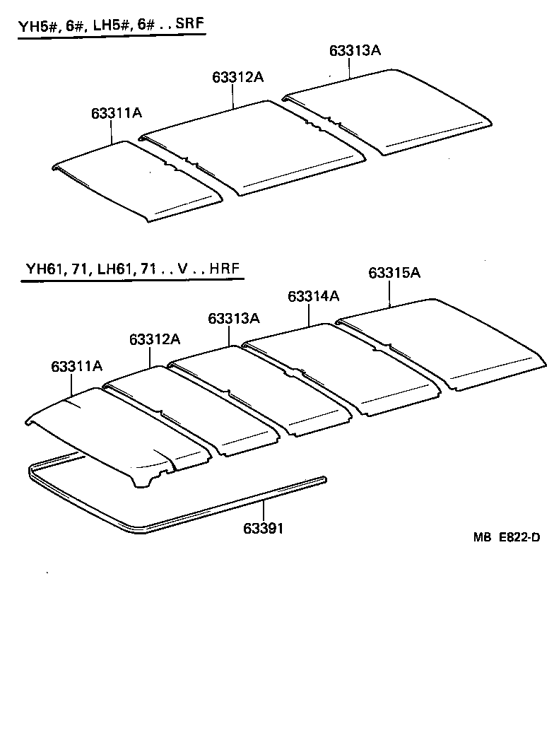 63391-90C00 TRIM, ROOF HEADLINING, FRONT product image