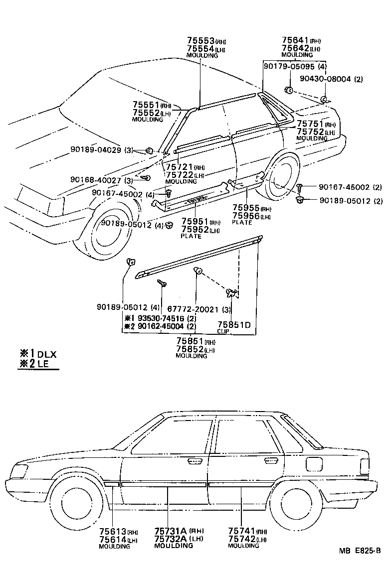 Toyota 75850-39055 MOULDING, ROCKER PANEL, RH