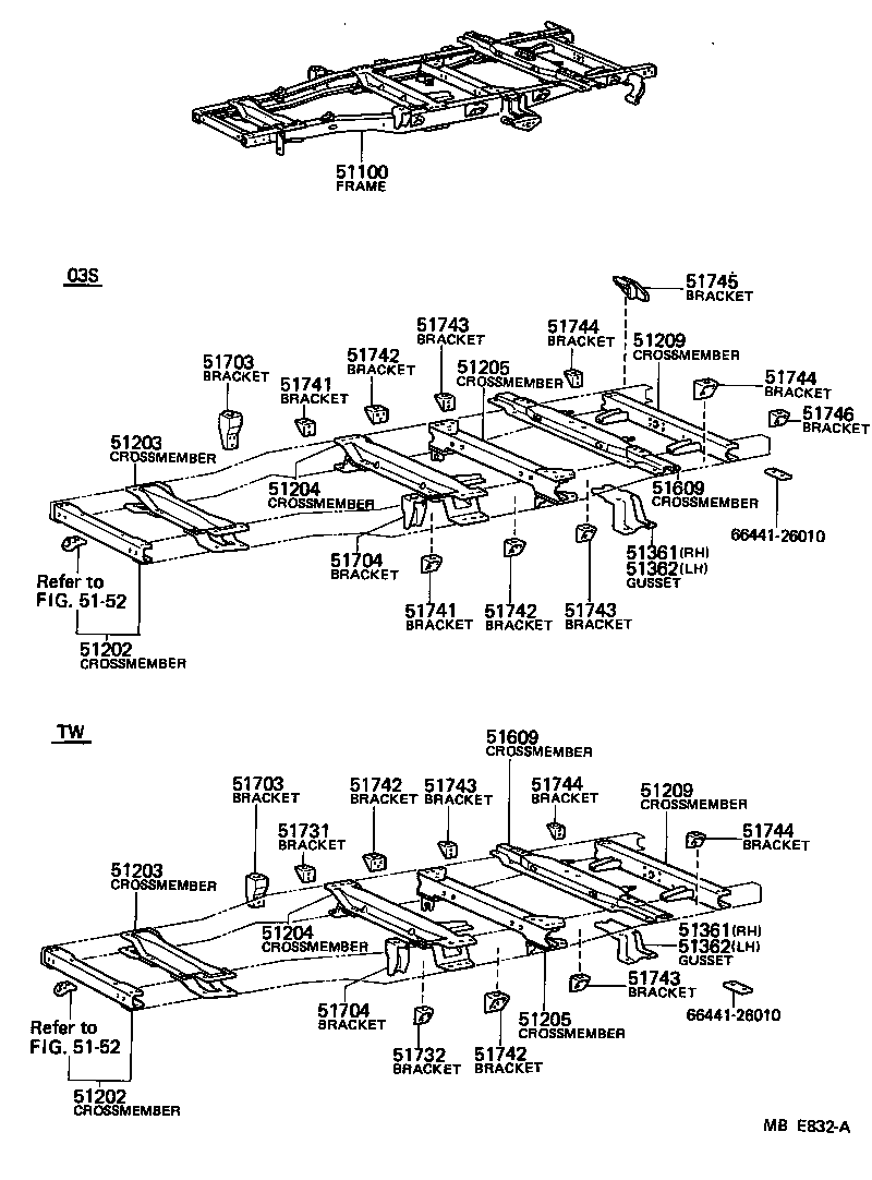 51001-26260 FRAME ASSY product image