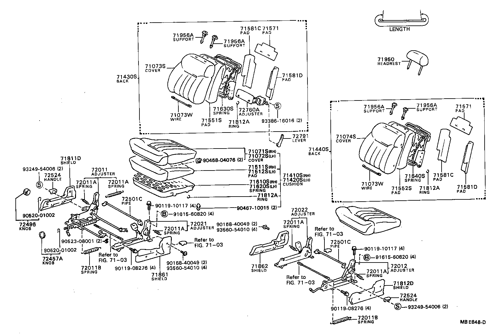 71610-32020 SPRING ASSY, FRONT SEAT CUSHION, RH(FOR SEPARATE TYPE) product image