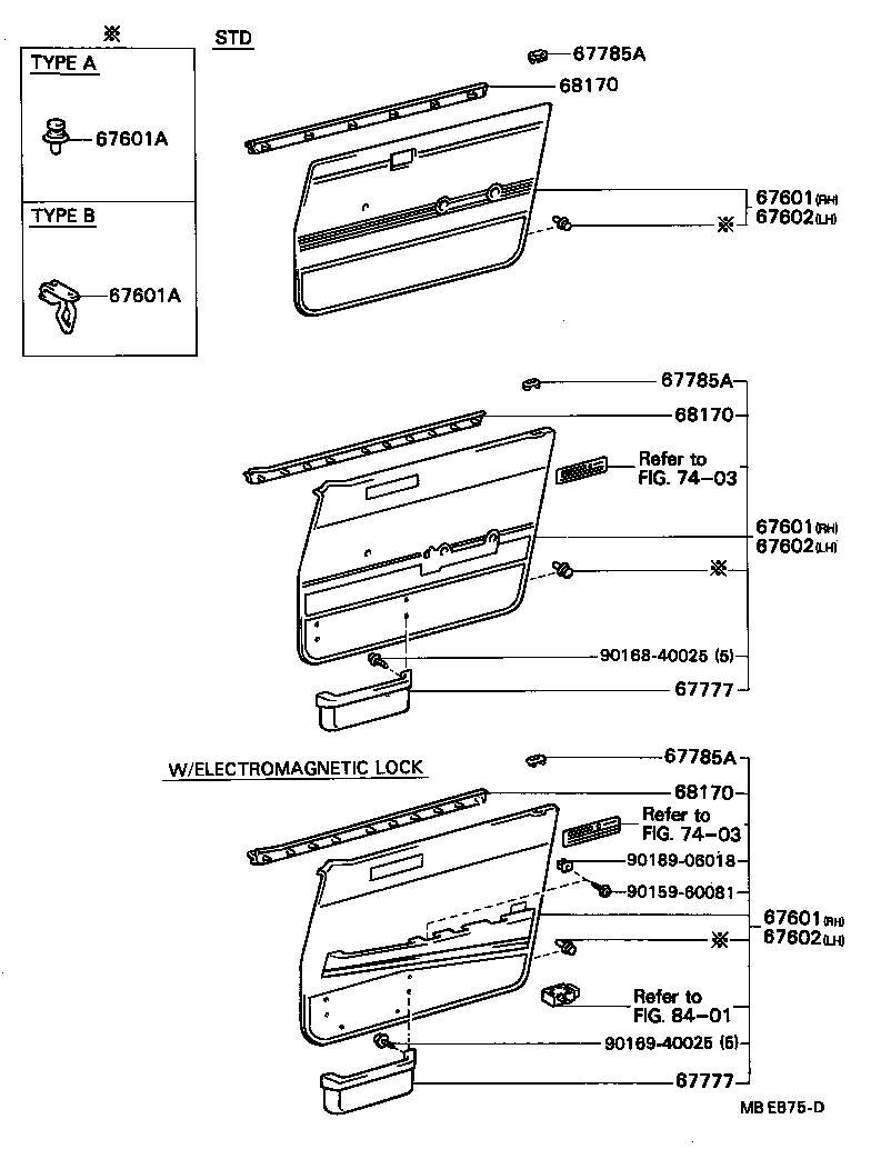 67401-20120 FRAME SUB-ASSY, FRONT DOOR, FRONT LOWER RH product image