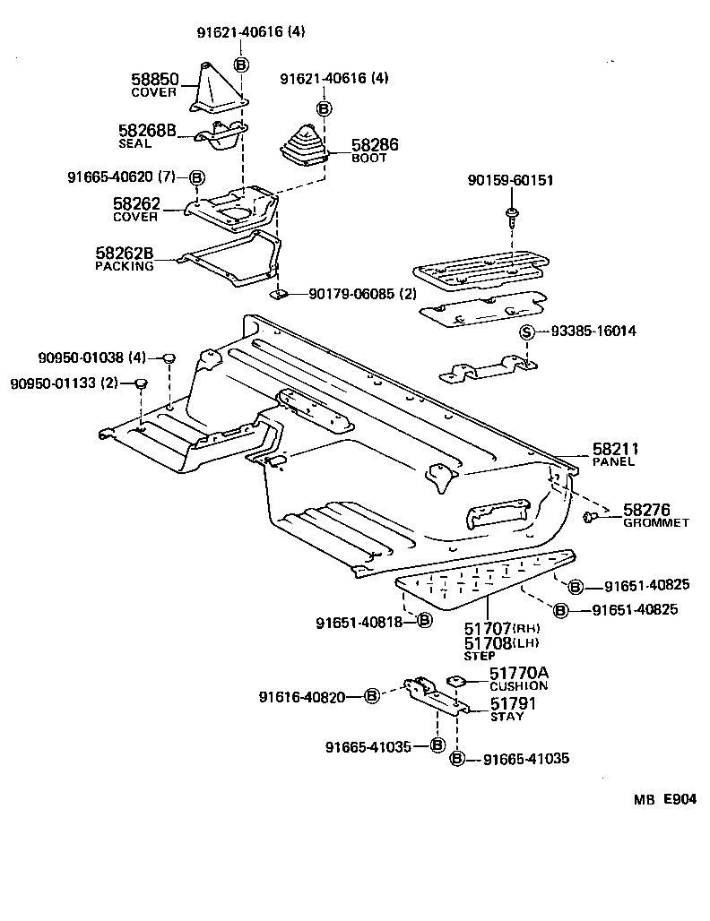 58101-90828 PANEL, FRONT FLOOR product image