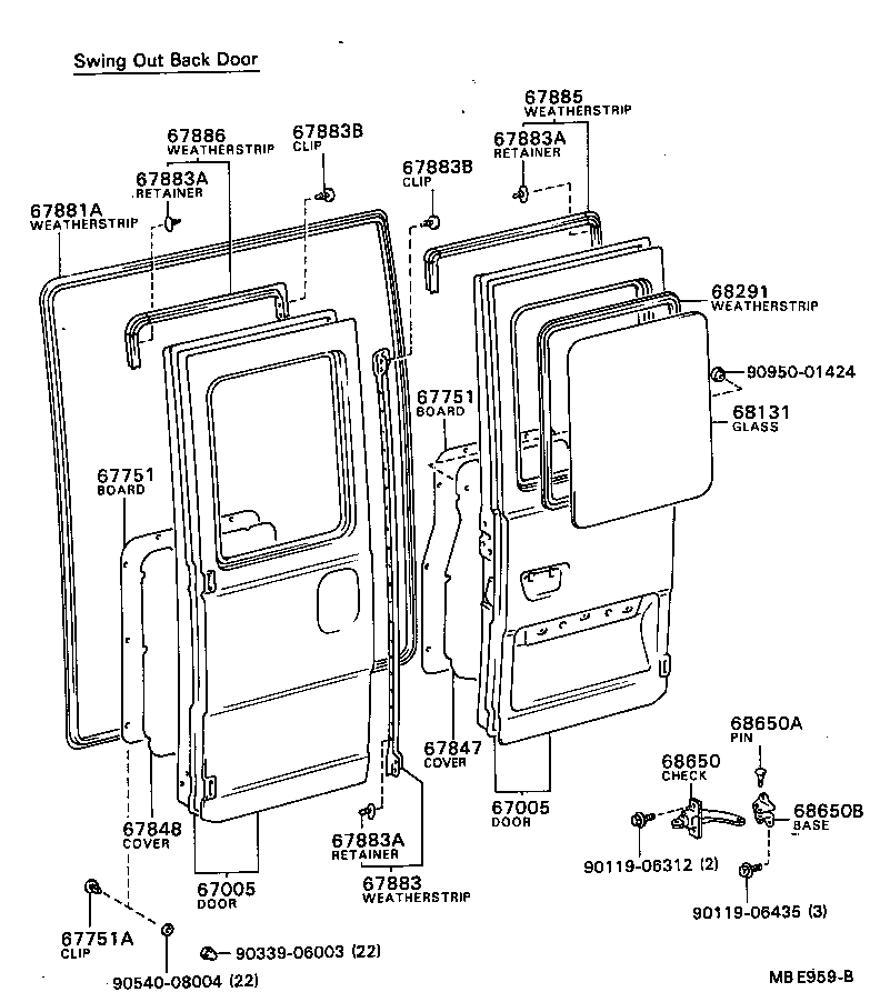 67006-90B01 PANEL SUB-ASSY, BACK DOOR product image
