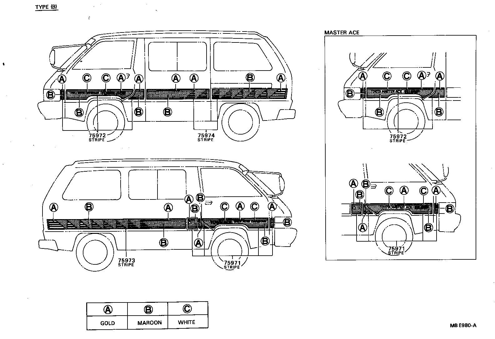 75946-87003 STRIPE, REAR BODY BACK, RH product image