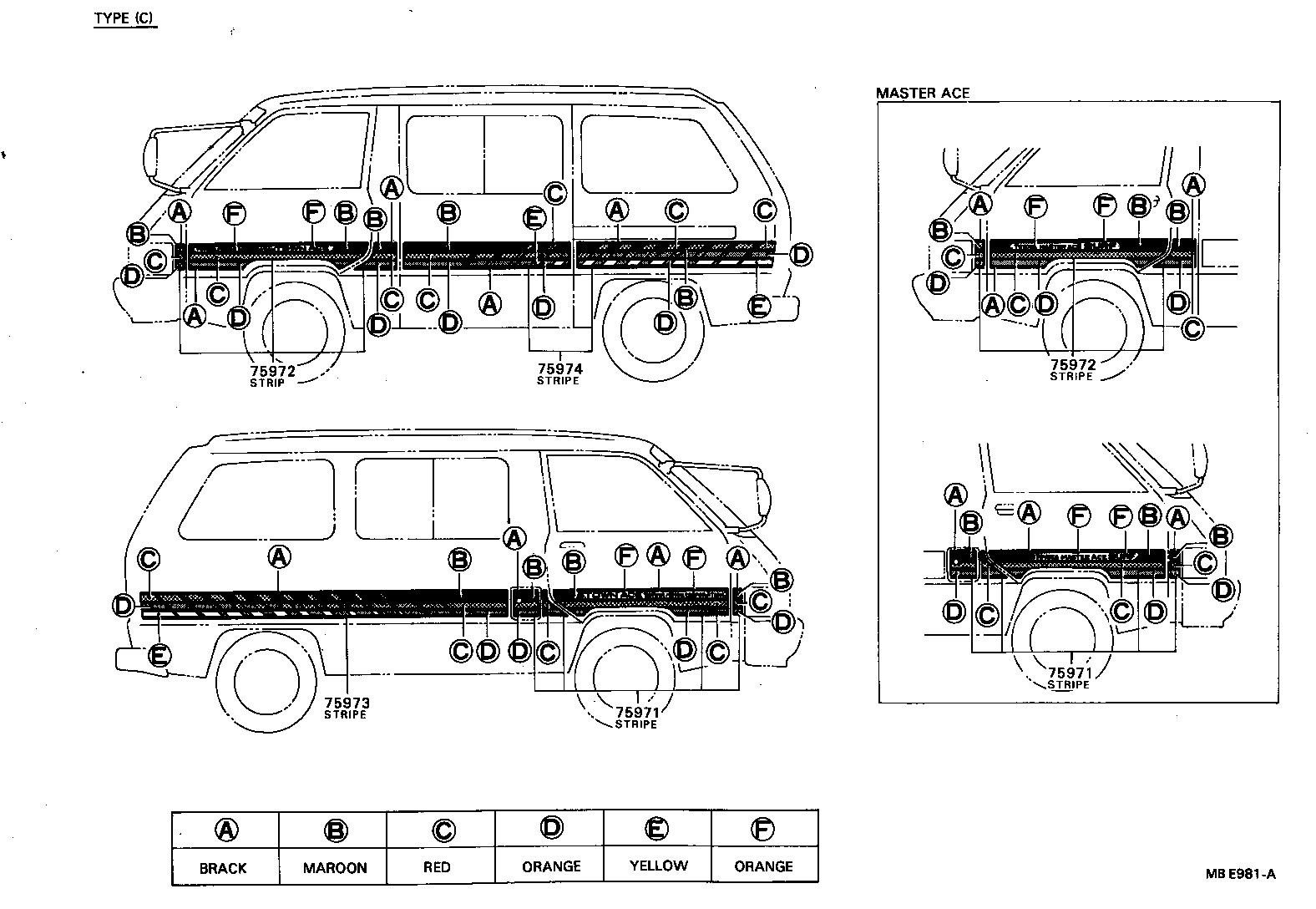 75946-87003 STRIPE, REAR BODY BACK, RH product image