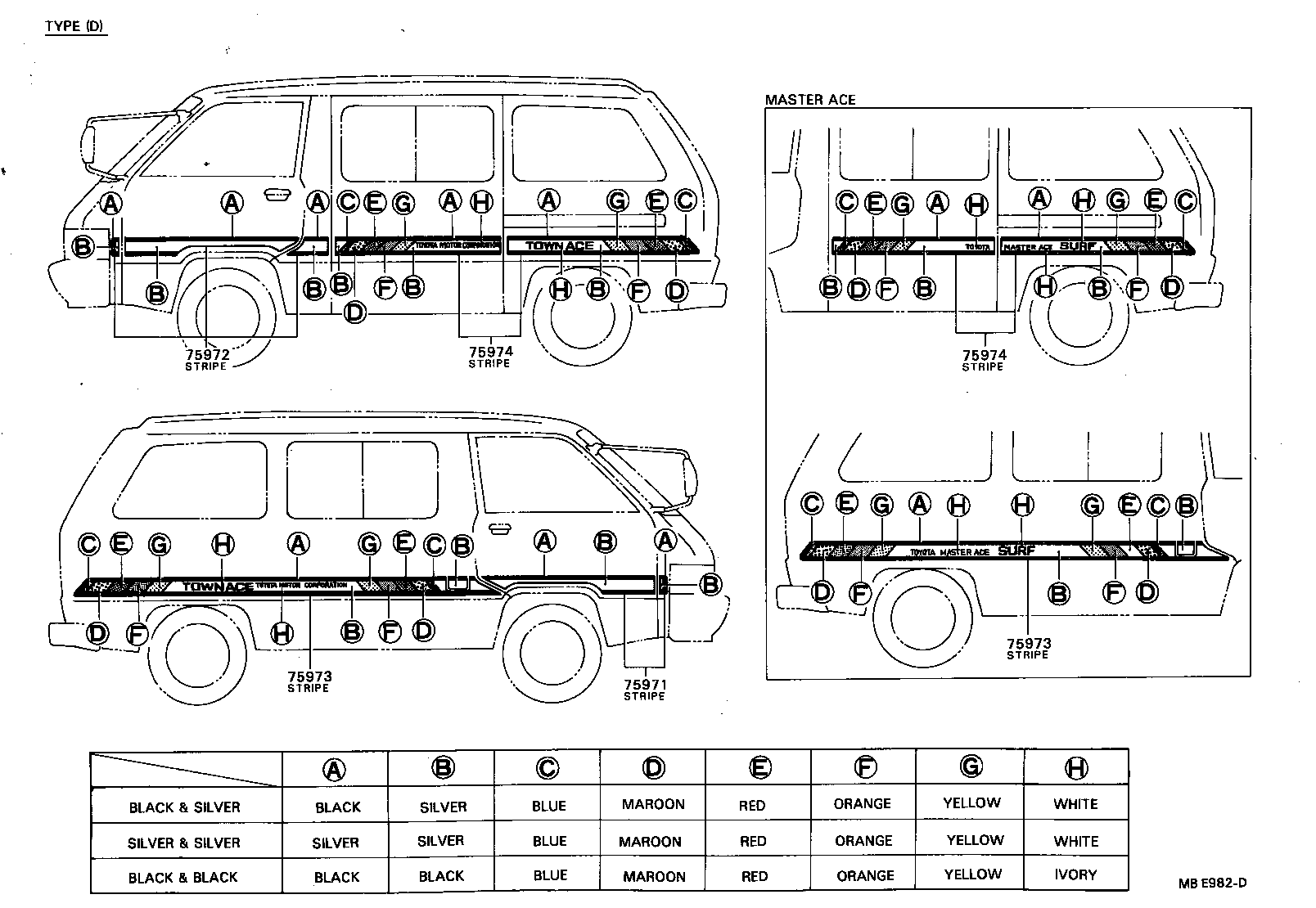 75946-87003 STRIPE, REAR BODY BACK, RH product image