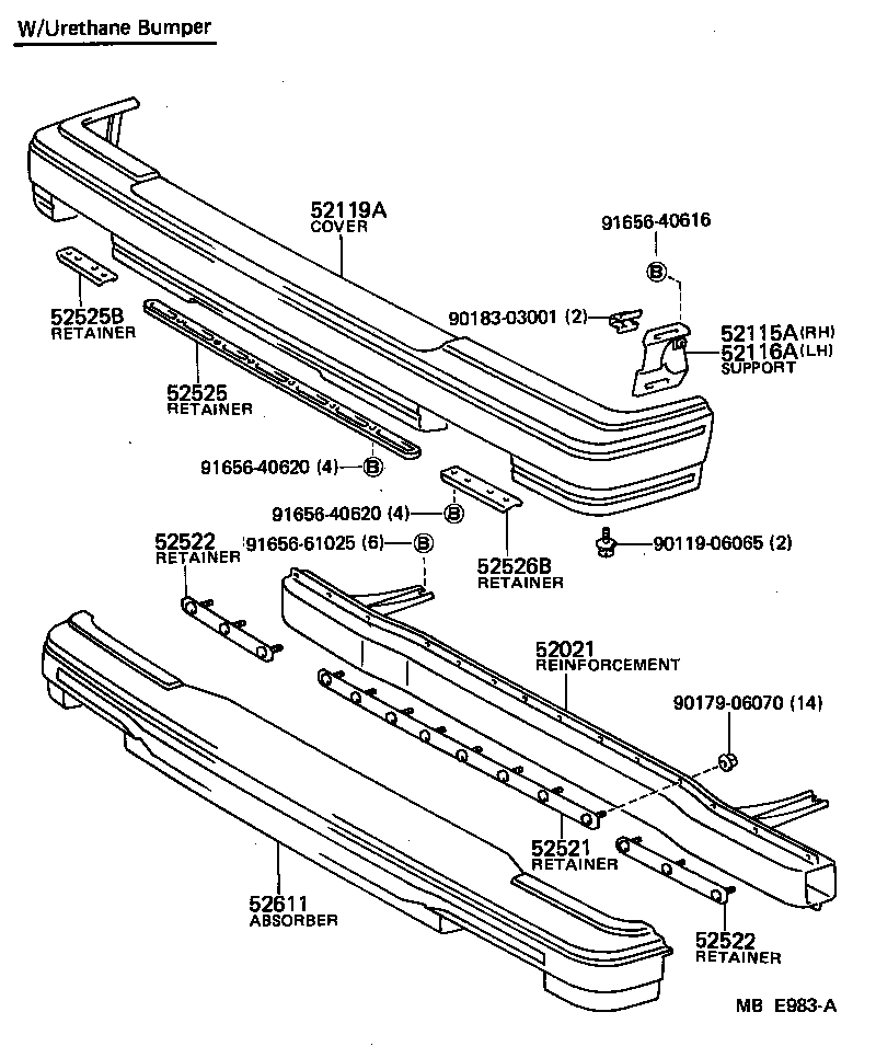 52021-10010 REINFORCEMENT SUB-ASSY, FRONT BUMPER product image