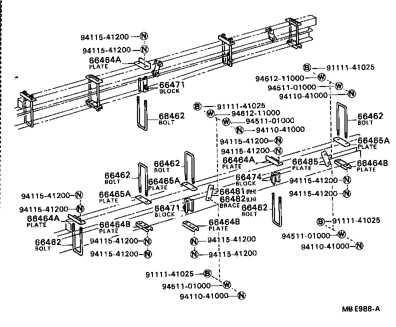 65129-95402 COVER, MAIN SILL REAR END product image