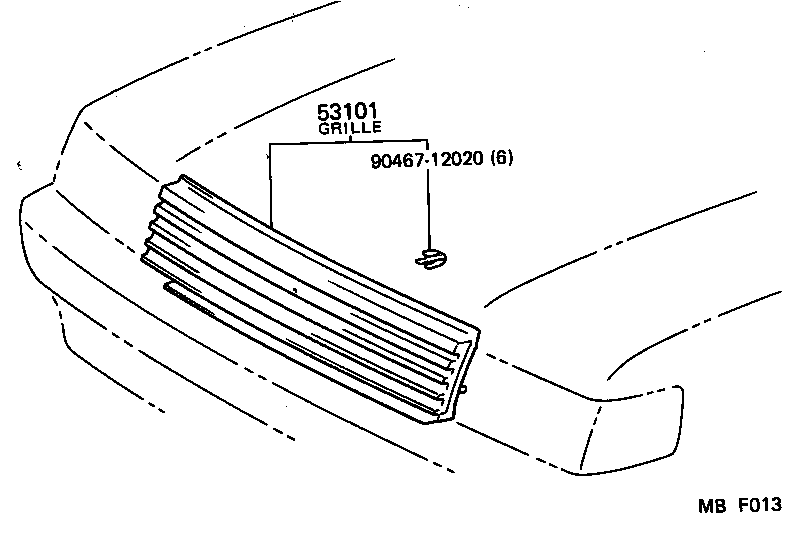 54107-12010 GARNISH, RETRACTABLE HEADLAMP COVER, RH product image