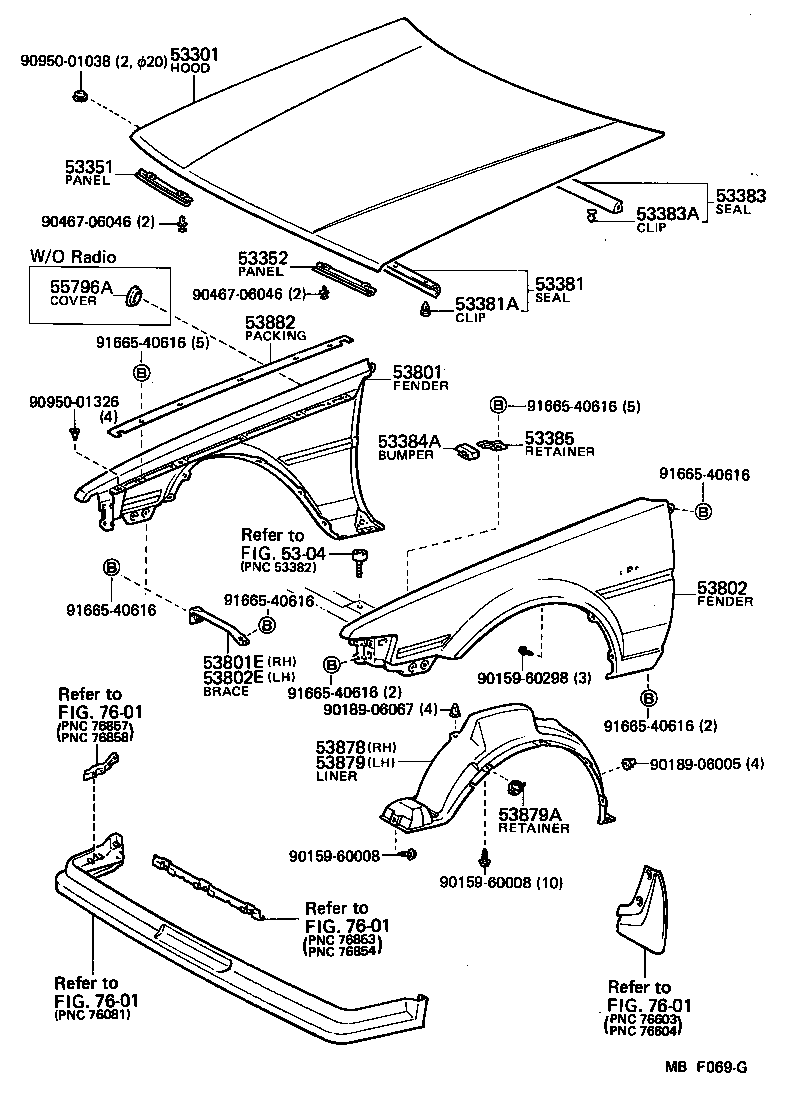 53801-1A610 FENDER SUB-ASSY, FRONT RH product image
