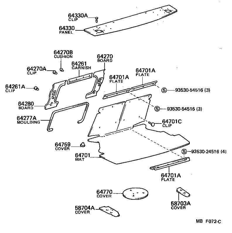 64770-12090 COVER ASSY, SPARE WHEEL product image