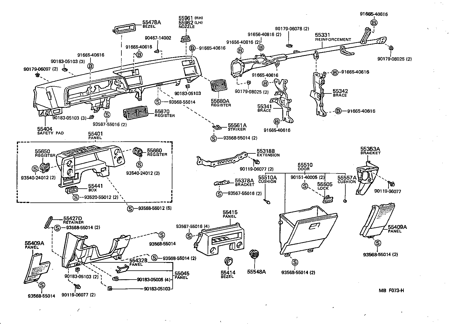 Toyota 55477-12070 BEZEL, CIGAR LIGHTER HOLE
