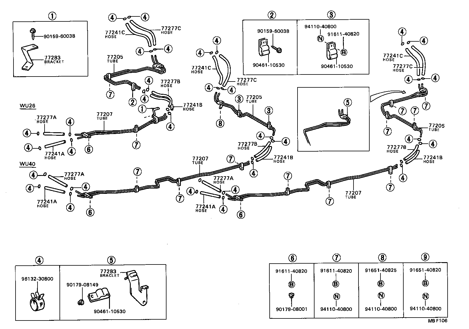 58266-36170 BRACKET, FUEL TUBE product image