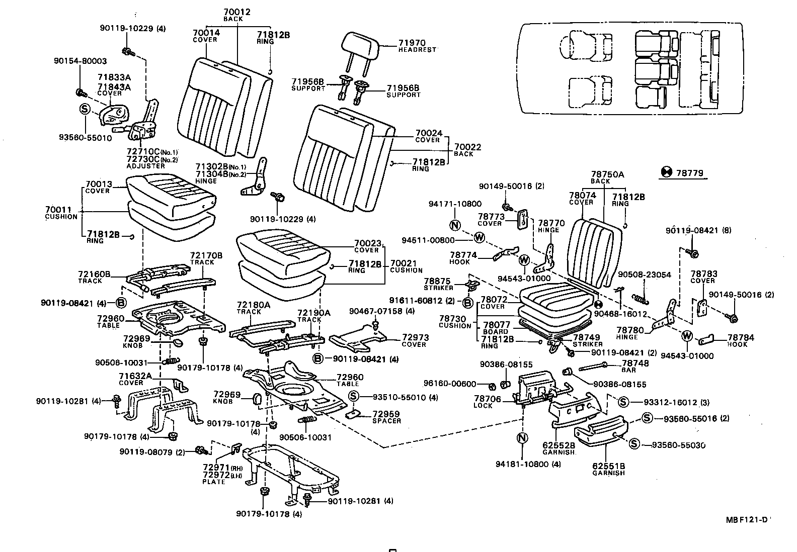 71065-87014 COVER ASSY, NO.1 SEAT CUSHION product image