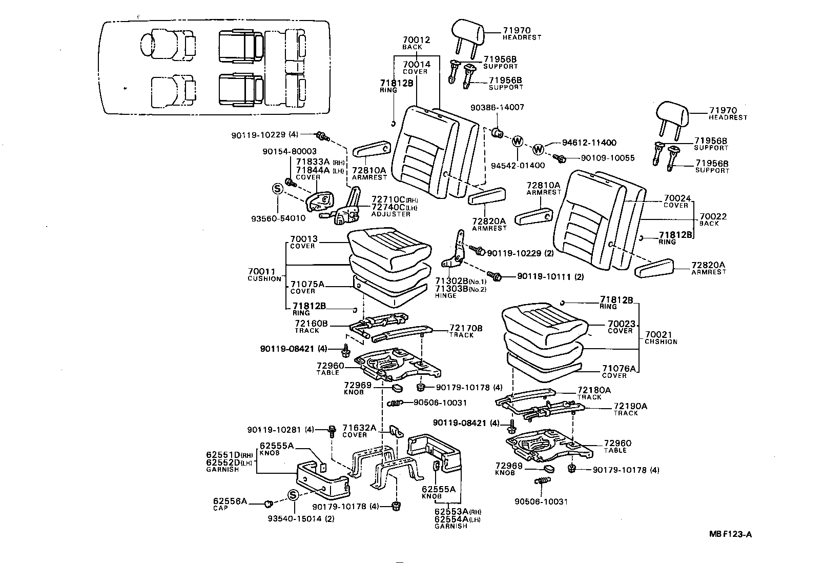 71065-87014 COVER ASSY, NO.1 SEAT CUSHION product image