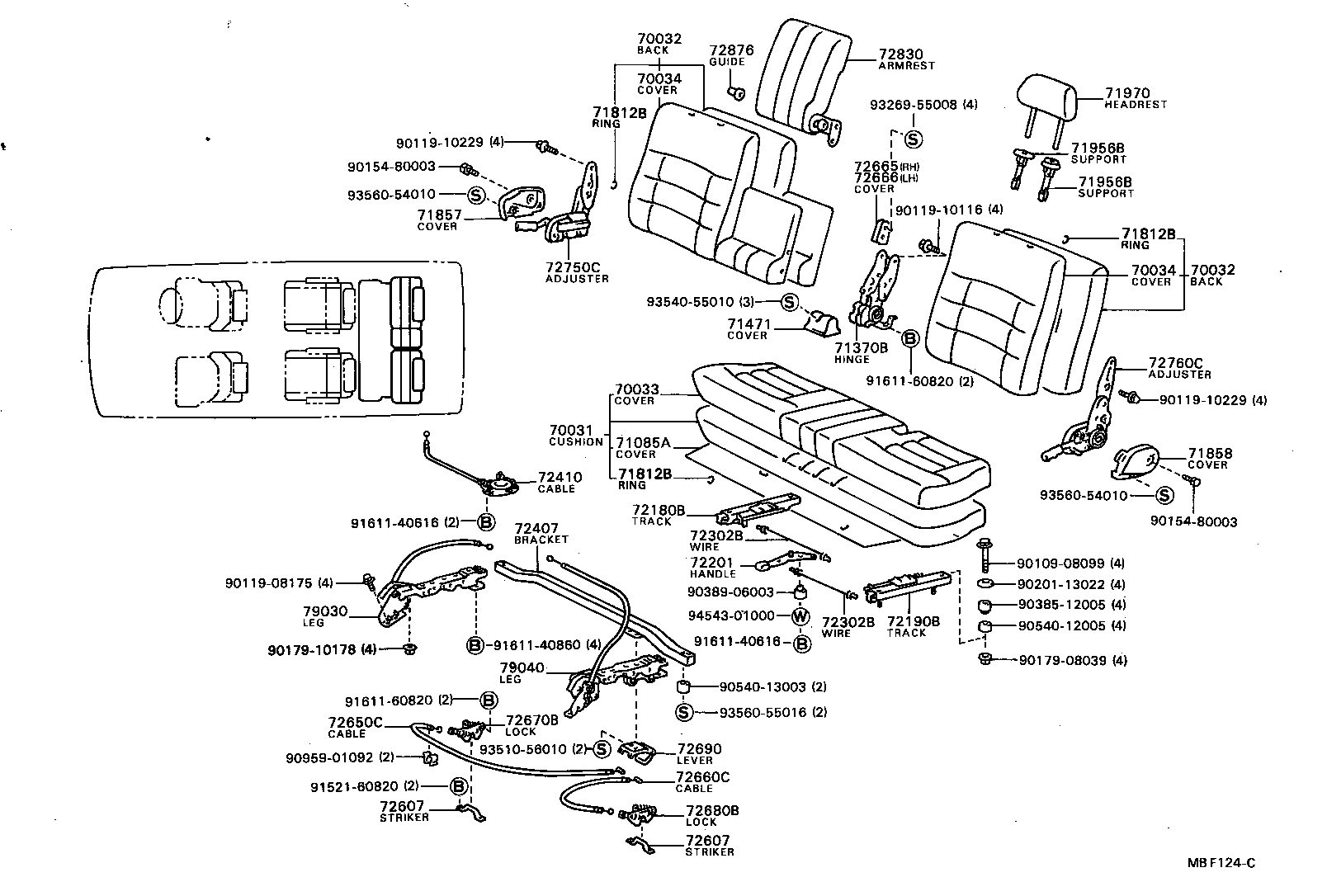 71065-87014 COVER ASSY, NO.1 SEAT CUSHION product image