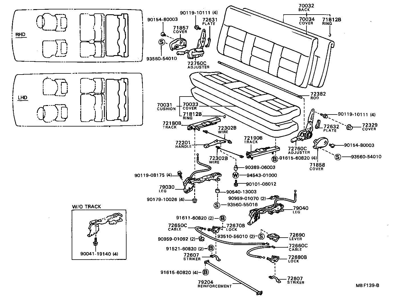 71012-87011 FRAME SUB-ASSY, FRONT SEAT CUSHION, LH product image