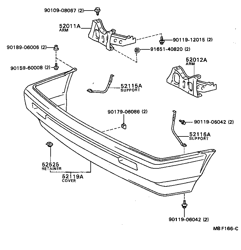 52021-12110 REINFORCEMENT SUB-ASSY, FRONT BUMPER product image