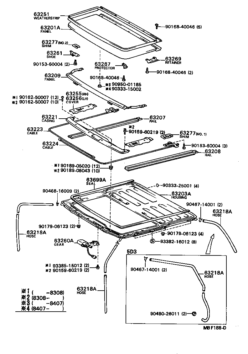 64801-12380 GLASS, BACK WINDOW product image
