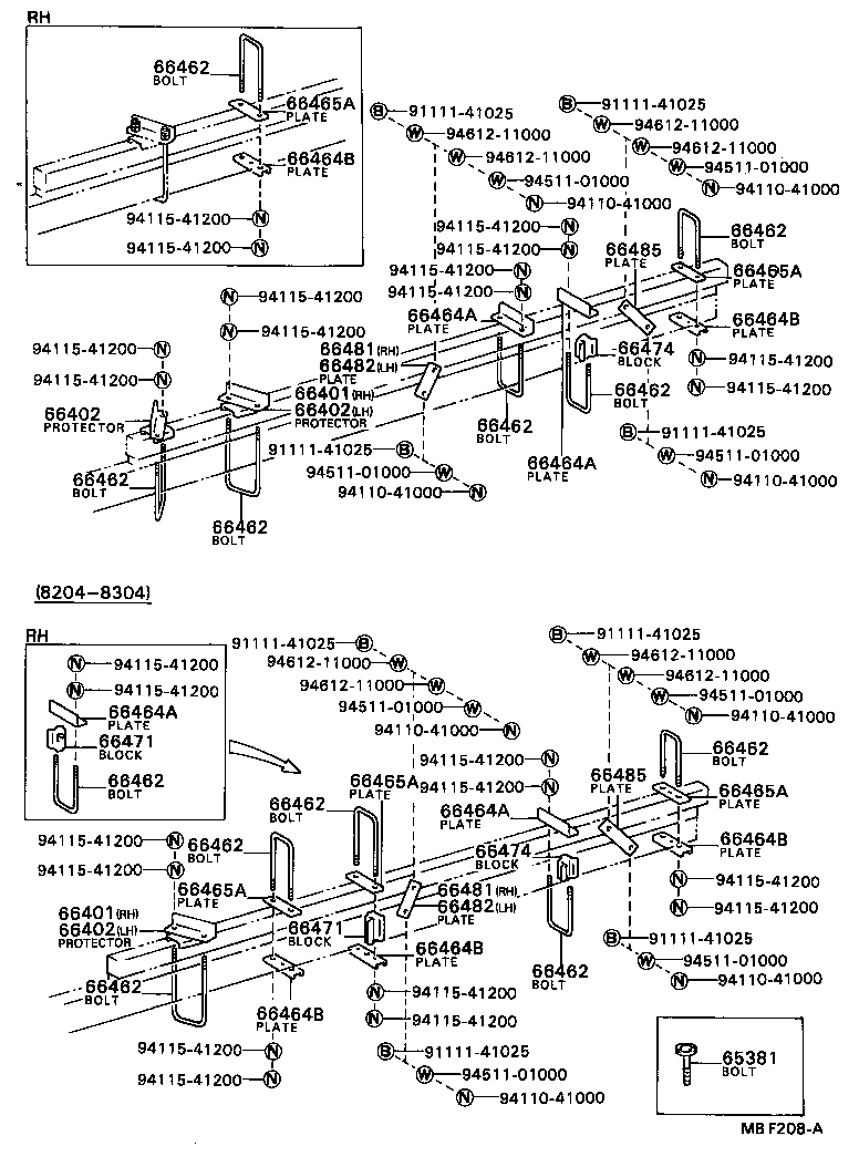 65129-95402 COVER, MAIN SILL REAR END product image