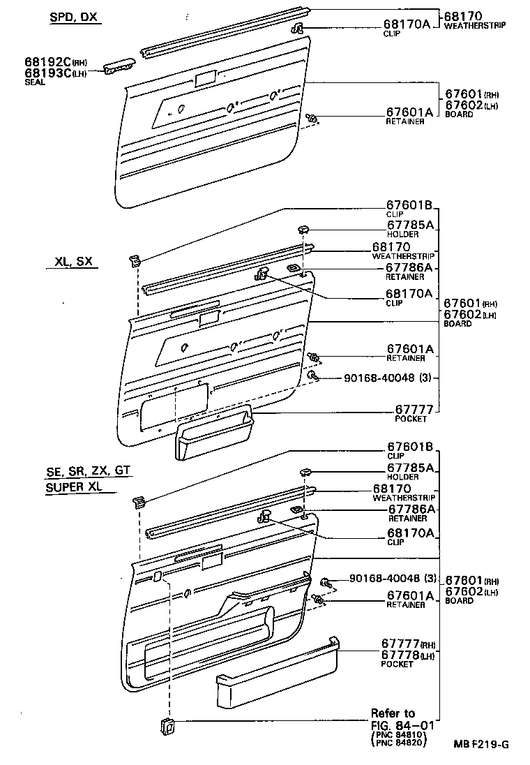 67002-12850 PANEL SUB-ASSY, FRONT DOOR, LH product image