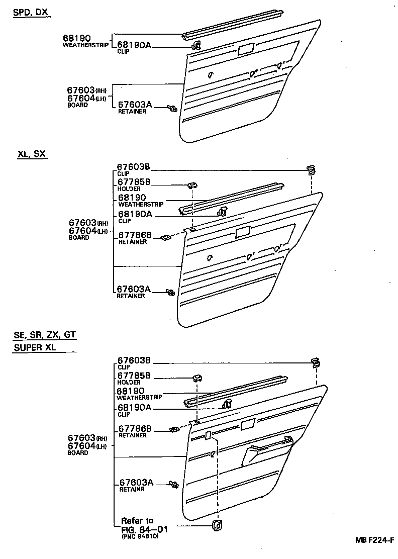 67003-12350 PANEL SUB-ASSY, REAR DOOR, RH product image