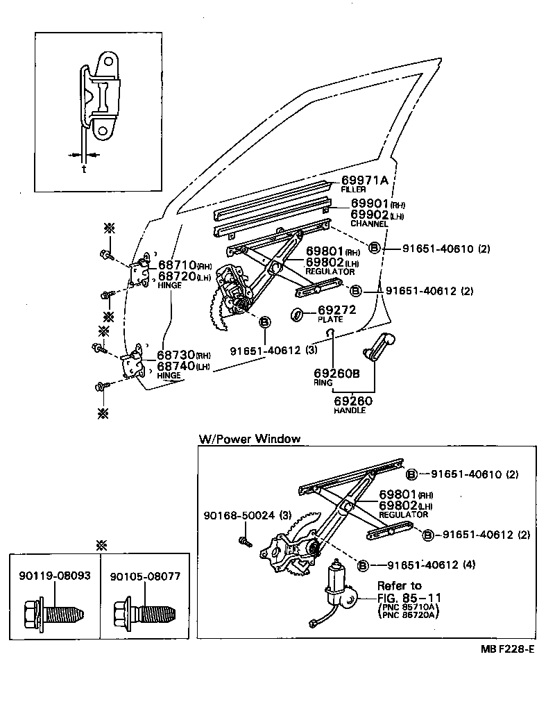 69802-12050 REGULATOR SUB-ASSY, FRONT DOOR WINDOW, LH product image