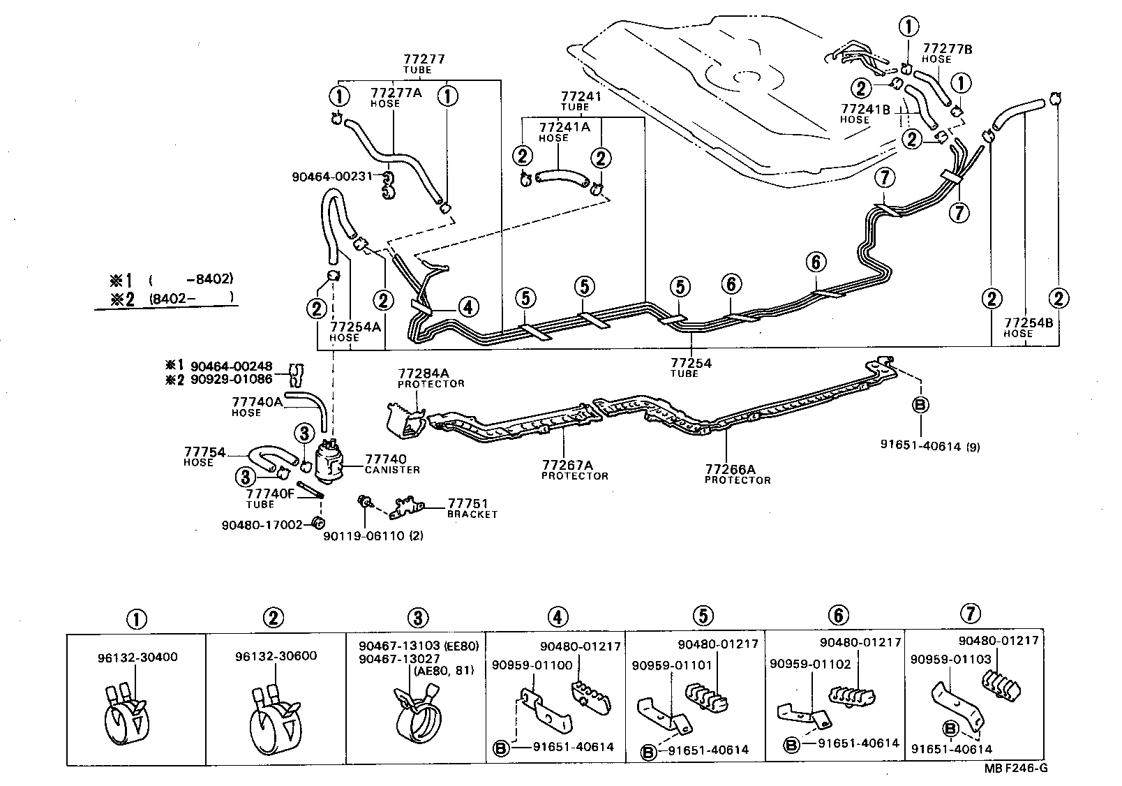 77019-12150 TUBE, FUEL EMISSION, NO.1 product image