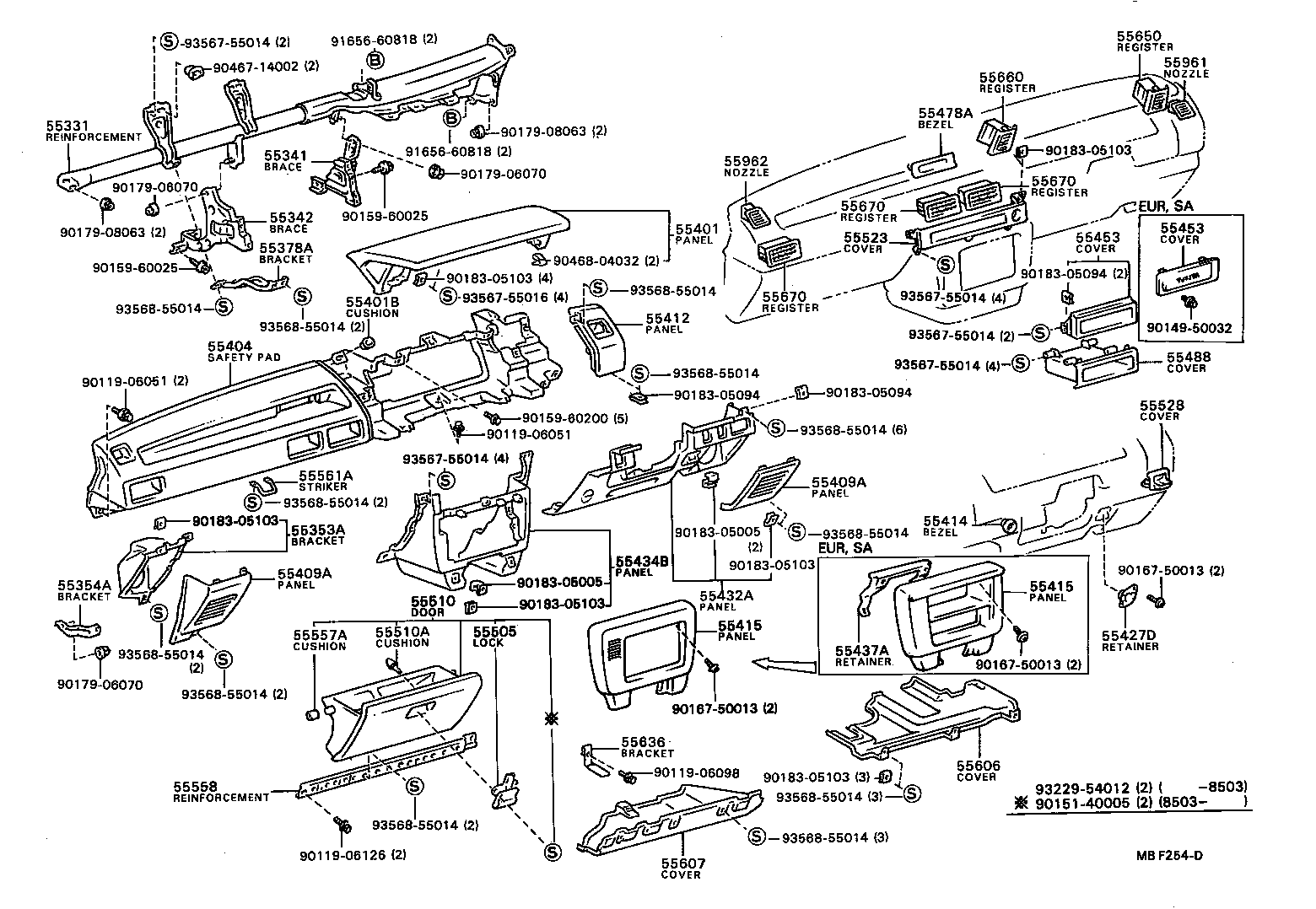 55353-12020 BRACKET, SPEAKER MOUNTING, NO.1 product image