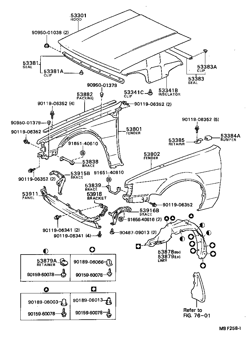 53802-1E080 FENDER SUB-ASSY, FRONT LH product image