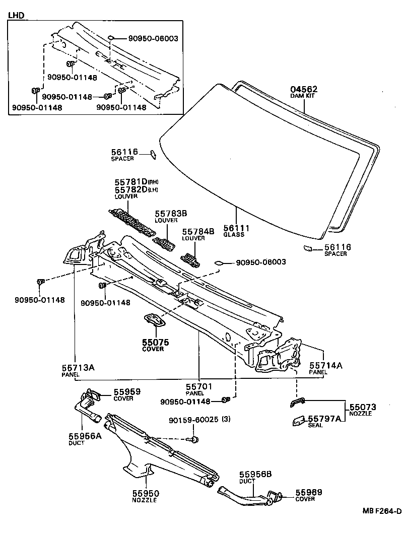 55700-12280 PANEL SUB-ASSY, COWL product image