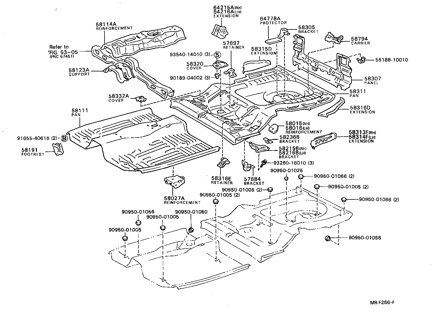 58307-12890 PANEL SUB-ASSY, BODY LOWER BACK product image