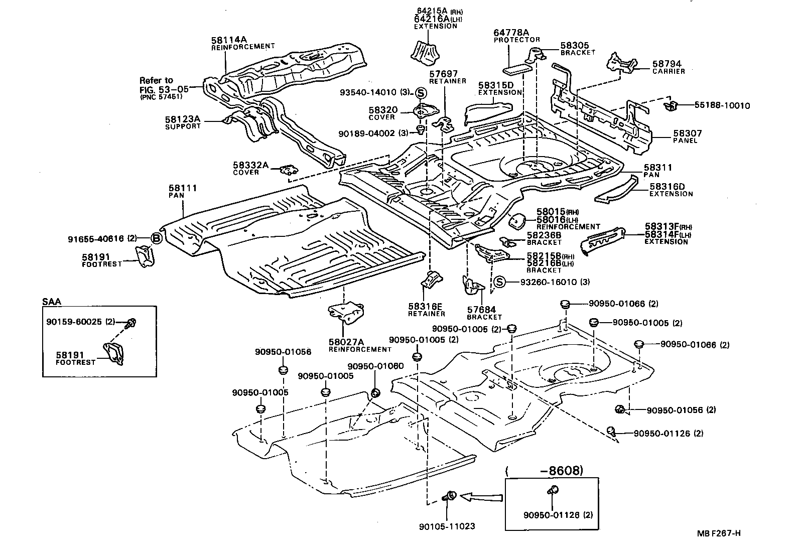 58307-12840 PANEL SUB-ASSY, BODY LOWER BACK product image
