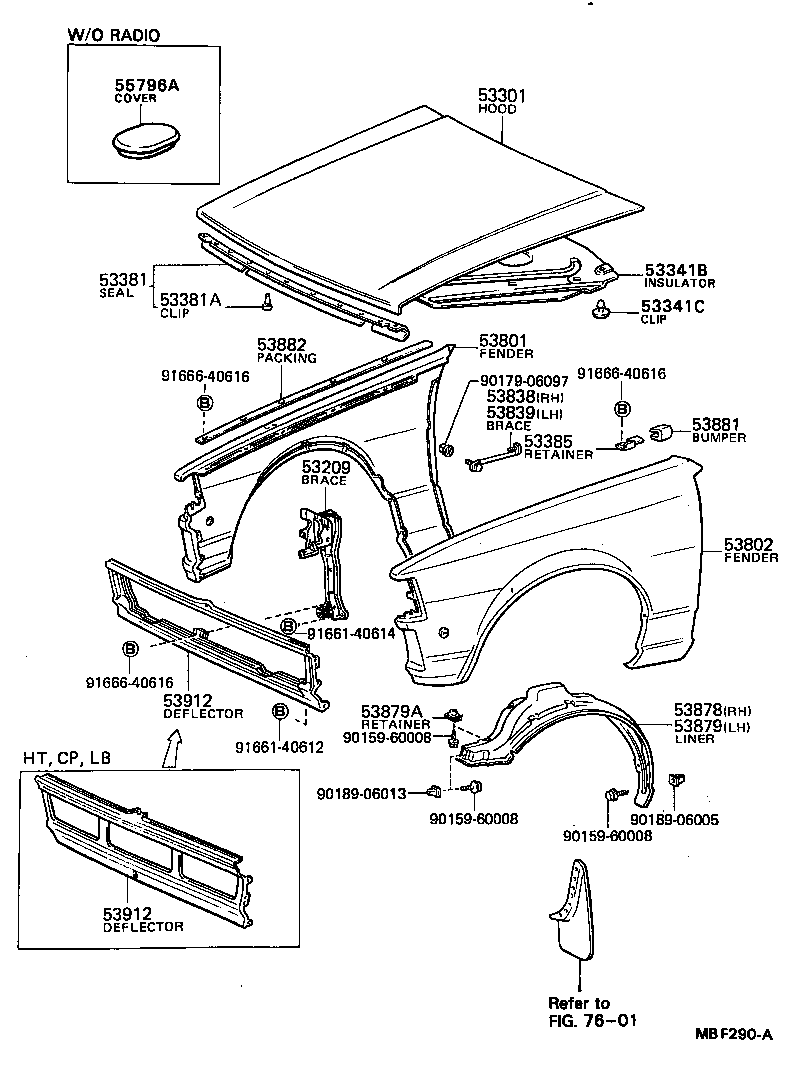 53801-1A830 FENDER SUB-ASSY, FRONT RH product image
