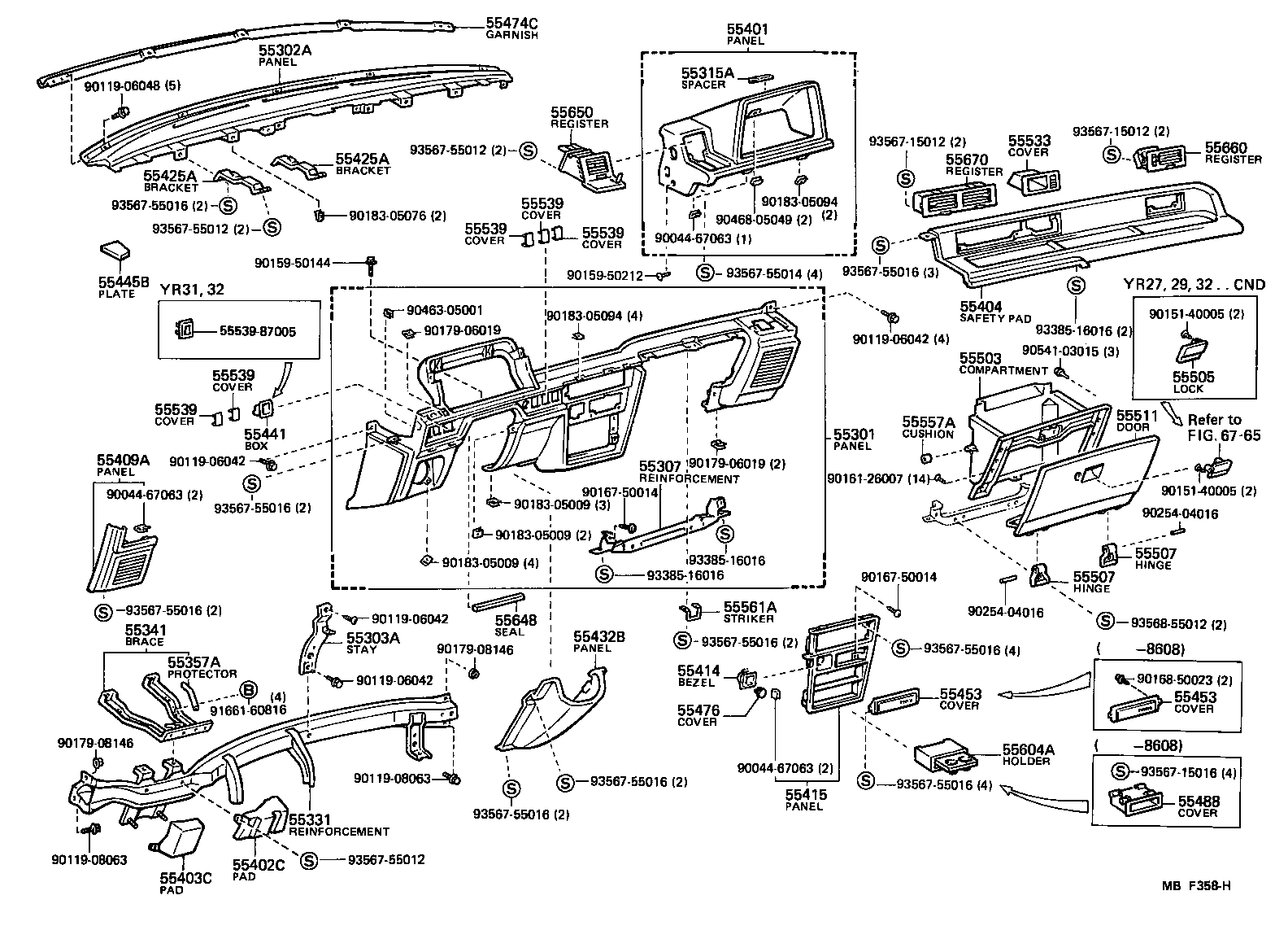 Toyota 55950-28010 NOZZLE ASSY, DEFROSTER