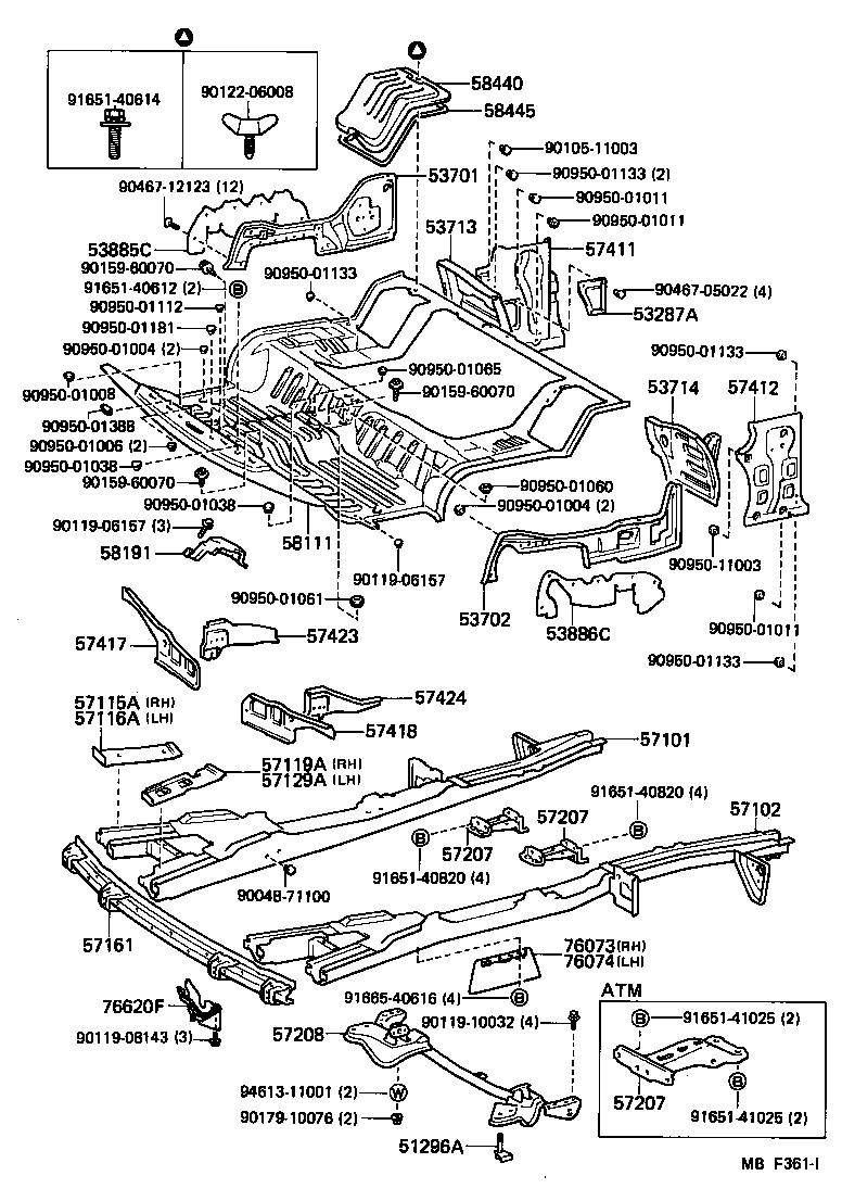 Toyota 53701-28010 APRON SUB-ASSY, FRONT FENDER, RH