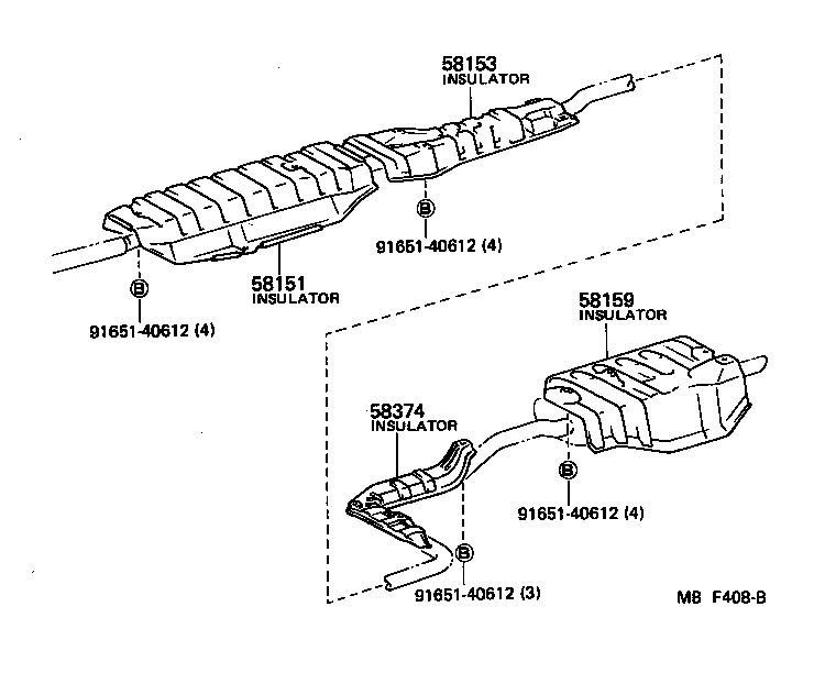 58327-16020 INSULATOR, MAIN MAFFLAR HEAT product image