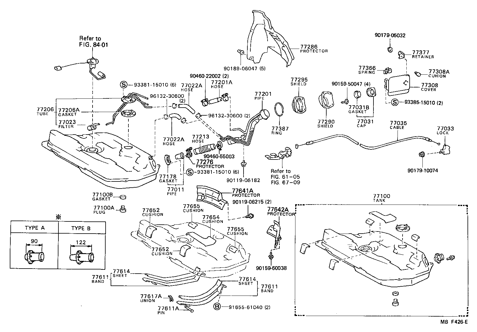 Toyota 77205-12210 TUBE, FUEL MAIN, NO.1