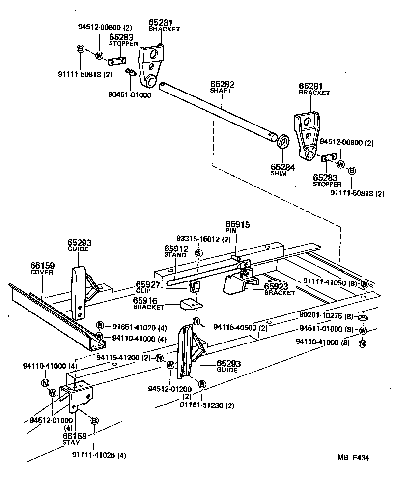 51937-96306 STAY, WOOD SILL product image