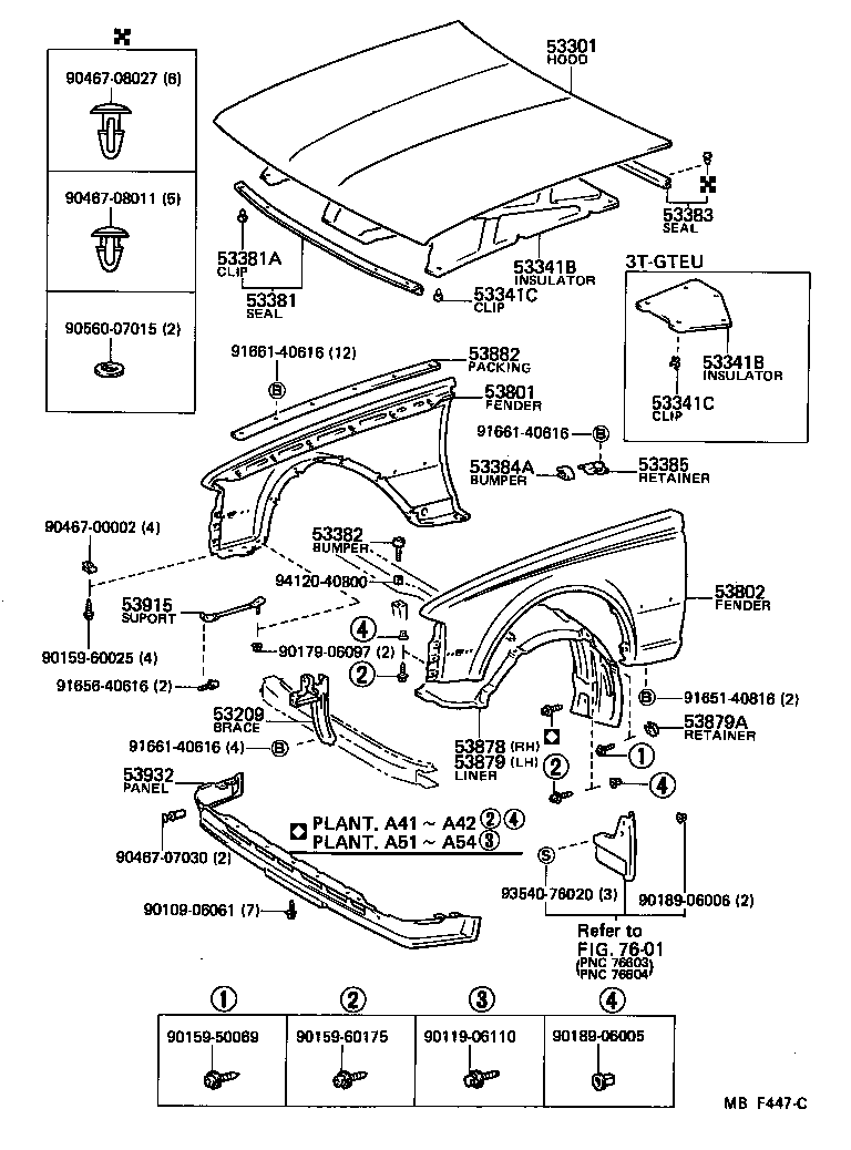 53801-14490 FENDER SUB-ASSY, FRONT RH product image