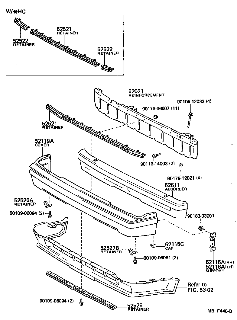 52029-14020 REINFORCEMENT SUB-ASSY, FRONT BUMPER, UPPER product image