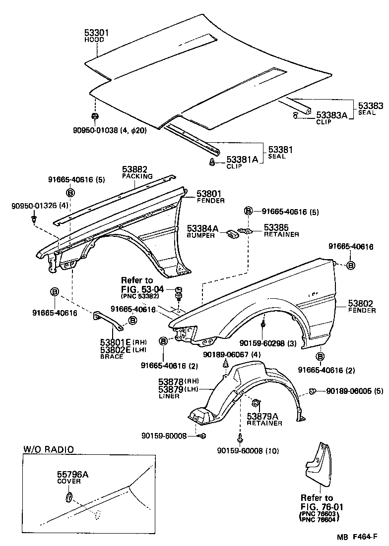 Toyota 53802-1A760 FENDER SUB-ASSY, FRONT LH