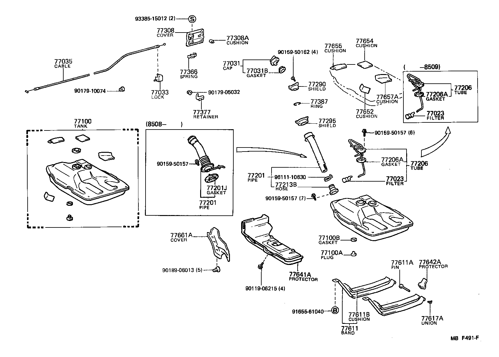 Toyota 77205-12220 TUBE, FUEL MAIN, NO.1