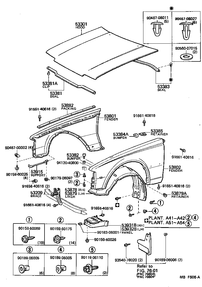 53802-14740 FENDER SUB-ASSY, FRONT LH product image