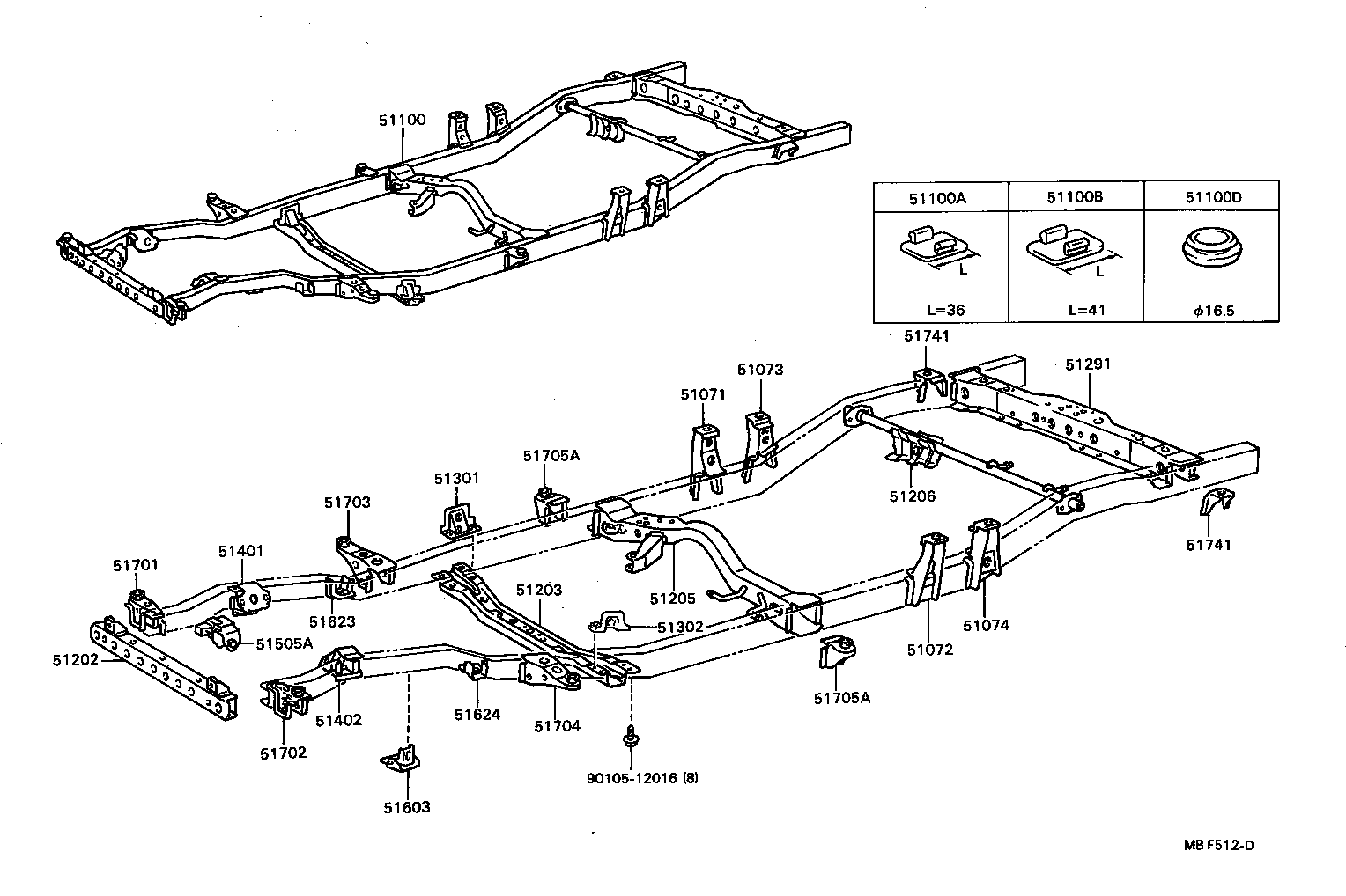 51002-35720 FRAME ASSY product image