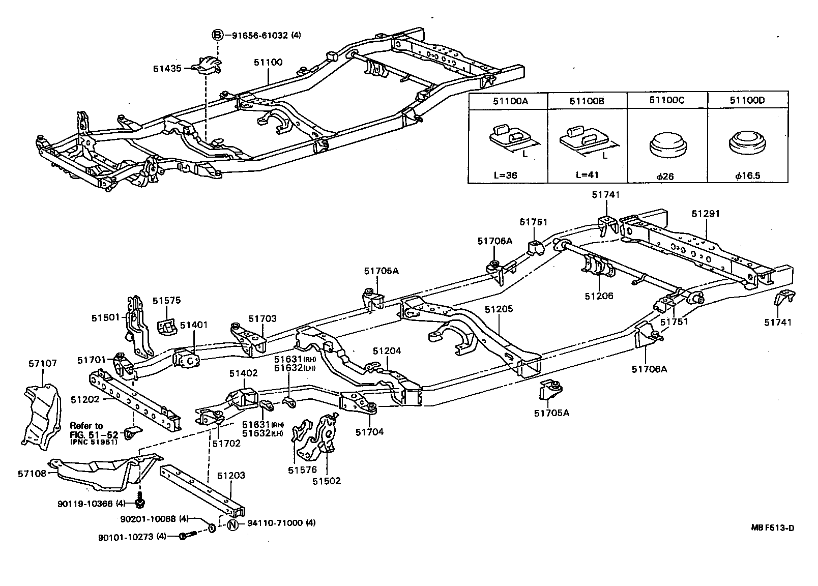51047-35040 BRACKET SUB-ASSY, ENGINE FRONT MOUNTING, RH product image