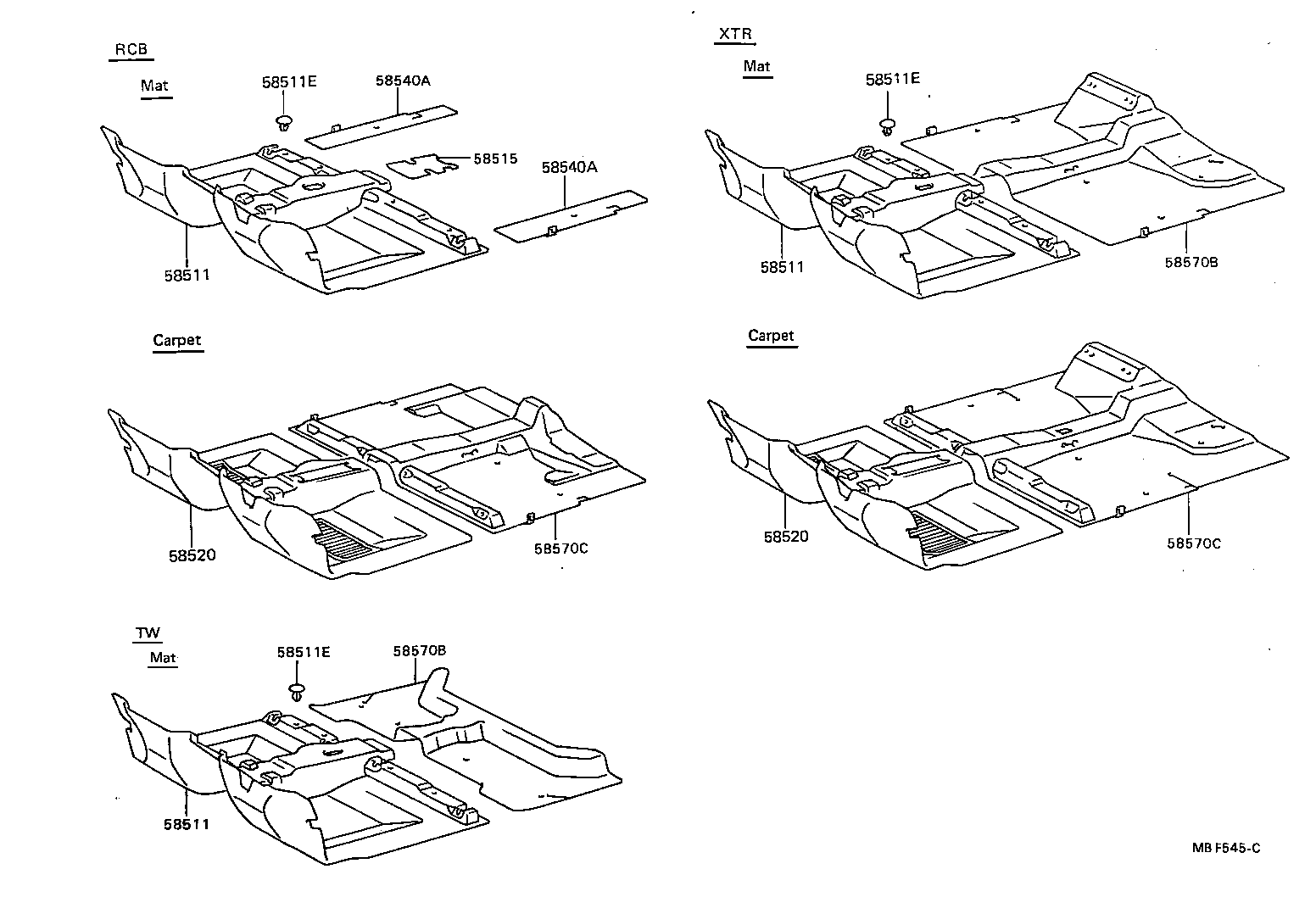 58510-89237-06 MAT, FLOOR, FRONT product image