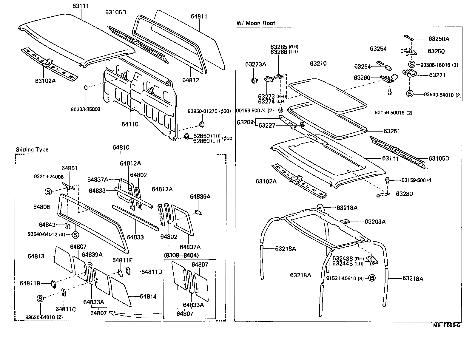 Toyota 63111-89117 PANEL, ROOF
