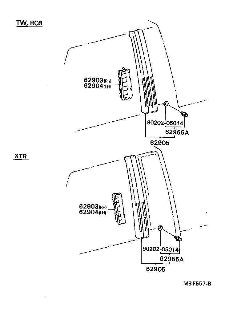 62906-89105 LOUVER, QUARTER VENTILATION product image