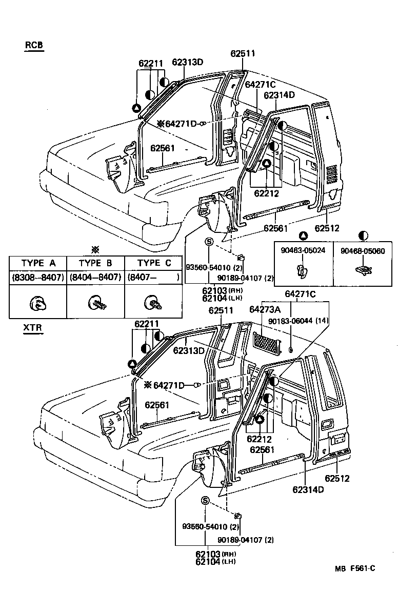 Toyota 62210-89101-02 GARNISH, FRONT PILLAR, RH
